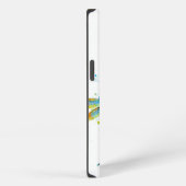 Etui iPhone 13 Libellule sarcelle éclaboussure (Côté droit)