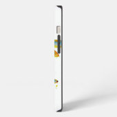 Etui iPhone 13 Libellule sarcelle éclaboussure (Côté gauche)