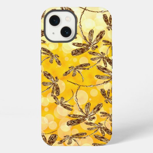 Etui iPhone 13 Libellule Sunshine (Verso)