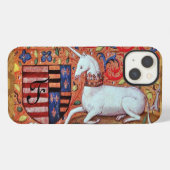 Etui iPhone 13 LICORNE Marque de fabrique parchemin Brun (Verso Horizontal)