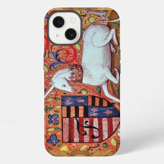 Etui iPhone 13 LICORNE Marque de fabrique parchemin Brun (Verso)