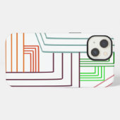 Etui iPhone 13 Lignes Art Déco (Verso Horizontal)