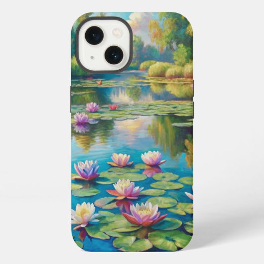 Etui iPhone 13 Lilies in the River (Verso)