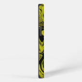 Etui iPhone 13 Lime Agate Marbre Nom Abstrait Monogramme Nom (Côté droit)