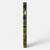 Etui iPhone 13 Lime Agate Marbre Nom Abstrait Monogramme Nom (Côté gauche)