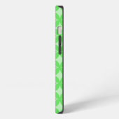 Etui iPhone 13 Lime green shippo pattern (Côté gauche)