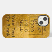 Etui iPhone 13 Lingot d'or (Verso Horizontal)