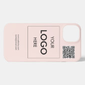 Etui iPhone 13 Logo Code QR coque iphone professionnel profession (Verso Horizontal)