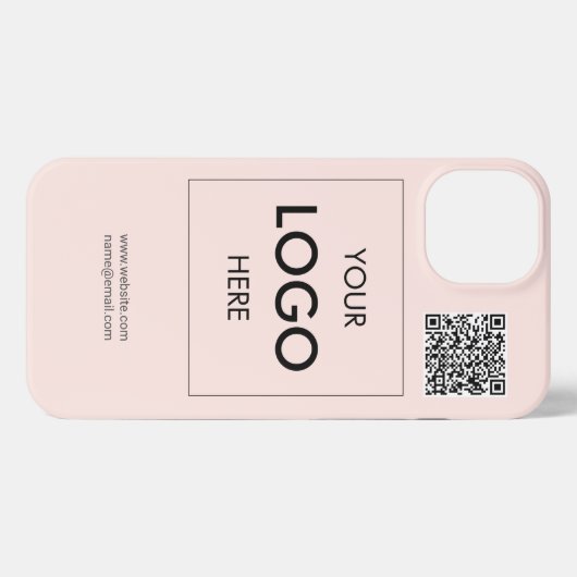 Etui iPhone 13 Logo Code QR coque iphone professionnel profession (Verso Horizontal)