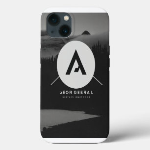 Etui iPhone 13 Logo de l'entrepreneur général minimaliste - Noir