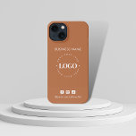 Etui iPhone 13 Logo d'entreprise personnalisé et médias sociaux m<br><div class="desc">Faites la promotion de votre entreprise avec cet élégant coque iphone,  avec logo et texte personnalisés. Ajoutez facilement votre logo en cliquant sur l'option "personnaliser".</div>