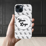 Etui iPhone 13 Logo d'entreprise personnalisé Motif noir et blanc<br><div class="desc">Faites la promotion de votre entreprise avec ce coque iphone cool moderne,  avec votre motif de logo personnalisé. Ajoutez facilement votre logo en cliquant sur l'option "personnaliser".</div>