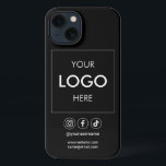 Etui iPhone 13 Logo Médias sociaux Coque BusinessiPhone<br><div class="desc">Ajoutez votre logo.</div>