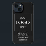 Etui iPhone 13 Logo Médias sociaux Coque BusinessiPhone<br><div class="desc">Ajoutez votre logo.</div>