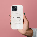 Etui iPhone 13 Logo personnalisé de l'entreprise et marbre chic t<br><div class="desc">Faites la promotion de votre entreprise avec ce coque iphone cool,  avec arrière - plan en marbre,  logo et texte personnalisés. Ajoutez facilement vos détails en cliquant sur l'option "personnaliser".</div>