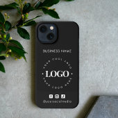 Etui iPhone 13 Logo personnalisé de l'entreprise et médias sociau