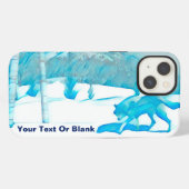 Etui iPhone 13 Lone Wolf In WInter Case-Mate Coque iPhone (Verso Horizontal)
