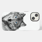 Etui iPhone 13 Loup (Verso Horizontal)