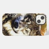 Etui iPhone 13 Loup (Verso Horizontal)