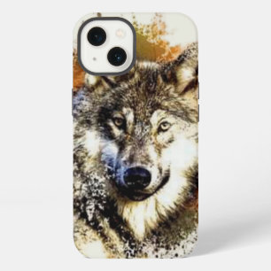 Etui iPhone 13 Loup
