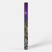 Etui iPhone 13 Loup et Lune (Côté droit)