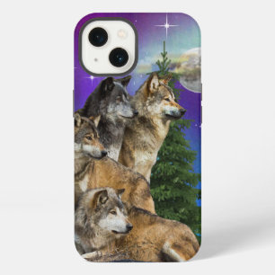 Etui iPhone 13 Loup et Lune