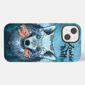 Etui iPhone 13 Loup zombie (Verso Horizontal)