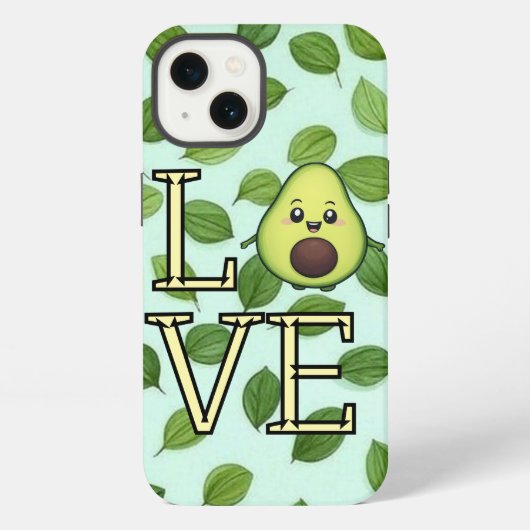 Etui iPhone 13 Love Avocado (Verso)
