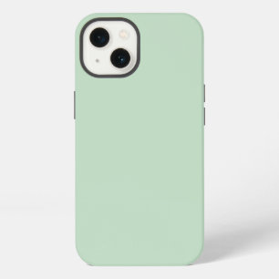 Etui iPhone 13 Lumière minimaliste Celadon vert clair couleur sol