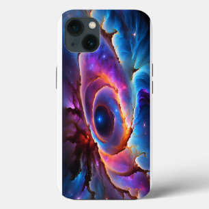 Etui iPhone 13 «Luminara» - Nébuleuse et Galaxies