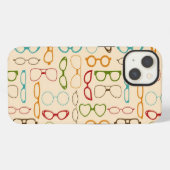 Etui iPhone 13 Lunettes rétro (Verso Horizontal)