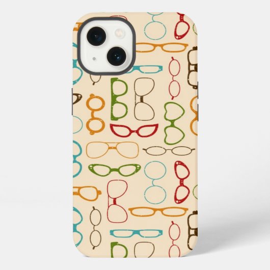 Etui iPhone 13 Lunettes rétro (Verso)
