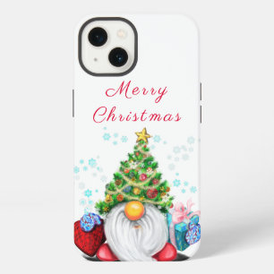 Etui iPhone 13 Lutin avec chapeau d'arbre de Noël et cadeau pour