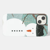 Etui iPhone 13 M. Winter Snowman (Verso Horizontal)
