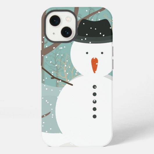 Etui iPhone 13 M. Winter Snowman (Verso)