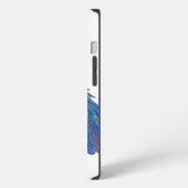 Etui iPhone 13 Macao bleu et jaune (Côté gauche)