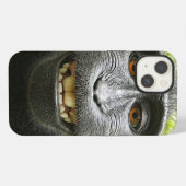Etui iPhone 13 Macaque souriant (Verso Horizontal)