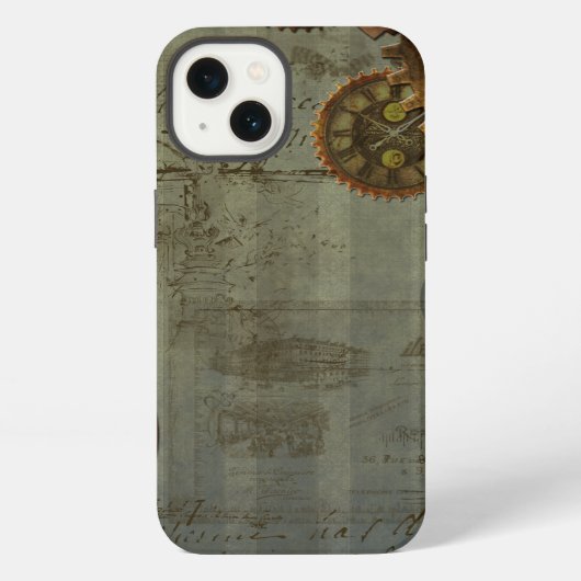 Etui iPhone 13 Machine à voyager dans le temps Steampunk (Verso)