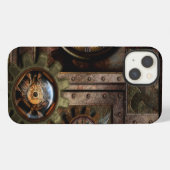 Etui iPhone 13 Magnifique conception steampunk (Verso Horizontal)