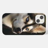 Etui iPhone 13 Magnifique Coussin de Lancement Husky (Verso Horizontal)