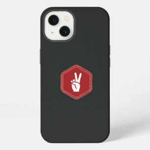 Etui iPhone 13 main, geste, pouce, police, rouge, poignet, ongle,