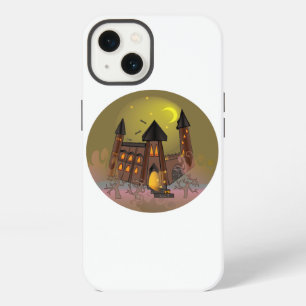 Etui iPhone 13 Maison de sorcière Halloween effrayante et château