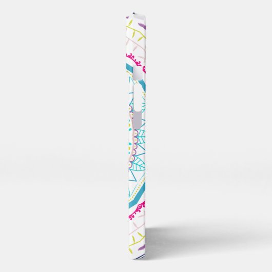 Etui iPhone 13 mandala coloré (Côté gauche)