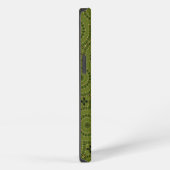 Etui iPhone 13 Mandala de la roue verte (Côté droit)