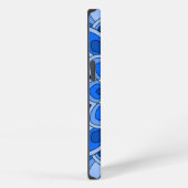 Etui iPhone 13 Mandala en bleu (Côté droit)