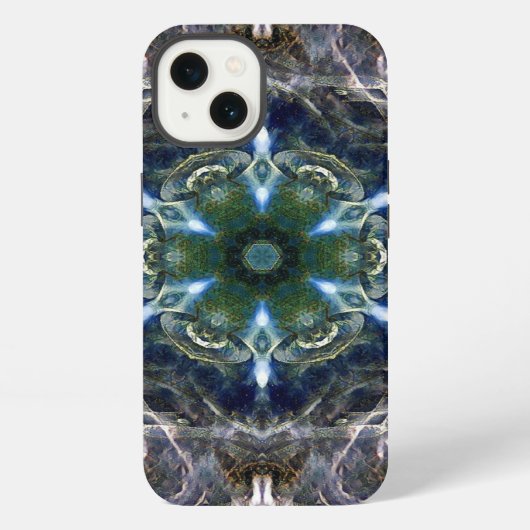Etui iPhone 13 Mandala folklorique (Verso)