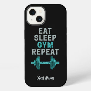 Etui iPhone 13 Manger Dormir Gym Répéter Gymnastique Vintage Pour