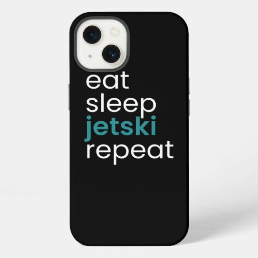 Etui iPhone 13 Manger Sleep Jetski Repeat (Verso)