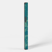 Etui iPhone 13 Marbre aqua (Côté droit)