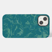 Etui iPhone 13 Marbre aqua (Verso Horizontal)